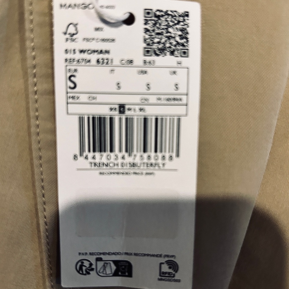 Mango Trench Coat NWT - Picture 6 of 7